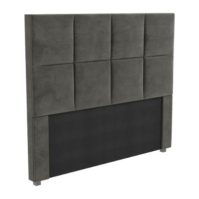 Cabeceira Estofada Casal 140cm Multimóveis Cr35165 Chumbo Chumbo