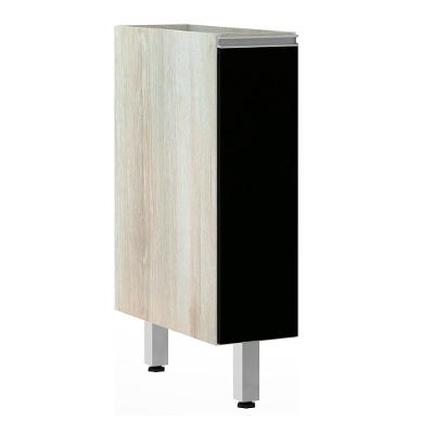 Balcão Sem Tampo 20cm Lis Legno Crem e Preto Tx