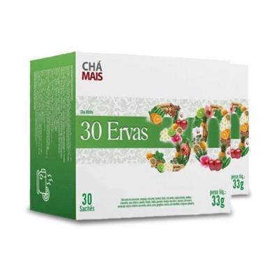 Kit 2 Chá Misto 30 Ervas Flores E Frutas Chá Mais 30 Sachês