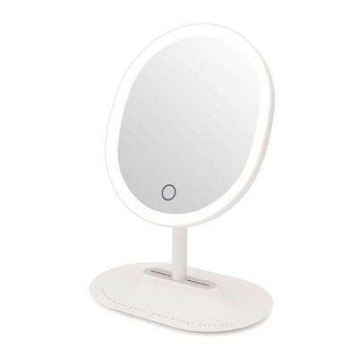 Espelho De Mesa Com Led E Aumento Brilho