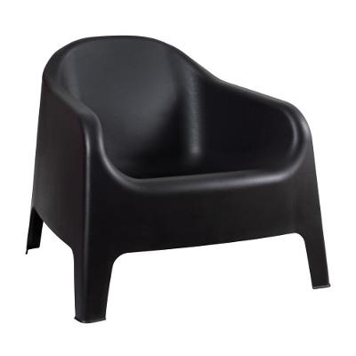 Cadeira Poltrona Para Jardim Varanda Skarpo Preto