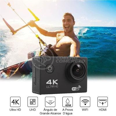Go Cam Camera Vídeo Action Ação Wifi 4K 30M Estilo Gopro