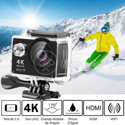 Go Cam Vídeo Action Ação Wifi 4K Sports Cam Ultra Hd Dv 30M