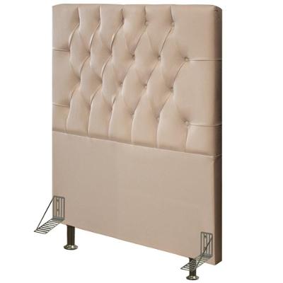 Cabeceira Solteiro 90Cm Diamante D10 Suede Bege