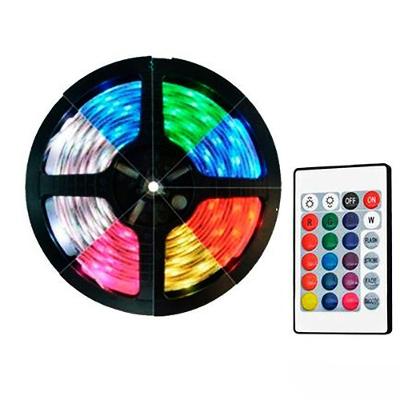Fita Led Strip Rgb Usb 3 Metros Em Rolo Com Controle Remoto