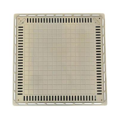 Tampa Casa De Máquina Piscina Lisa Simples Grelha 80X80Cm B1