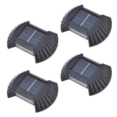 Luminaria Solar Parede 4 Und Arandela Spot Balizador Jardim