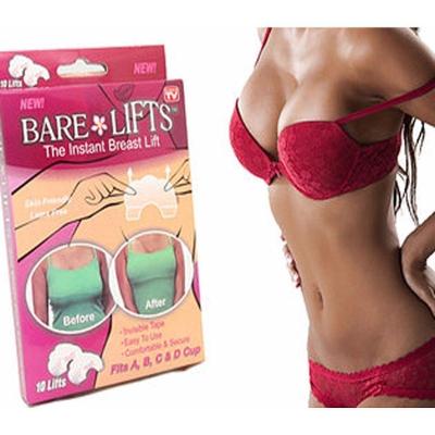 Adesivos Levanta Seios Bare Lifts - Kit Com 10 Adesivos ( 5 Pares )