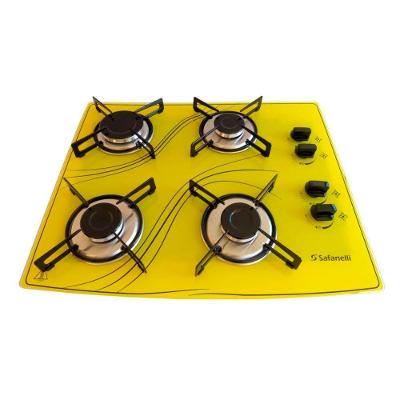 Cooktop Lines 4 Bocas Safanelli Amarelo Bivolt