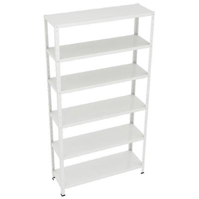 Estante Em Aço Dupla Flex Colorida 176x92x30cm #20/26 Amapá Branco