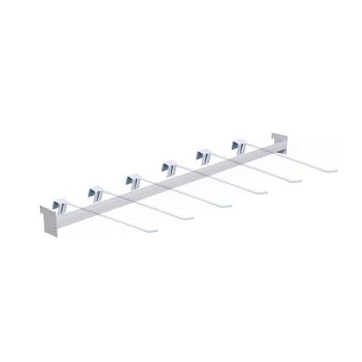 Kit - Régua Para Gondola 91cm + 6 Ganchos Simples - Sa Gondolas
