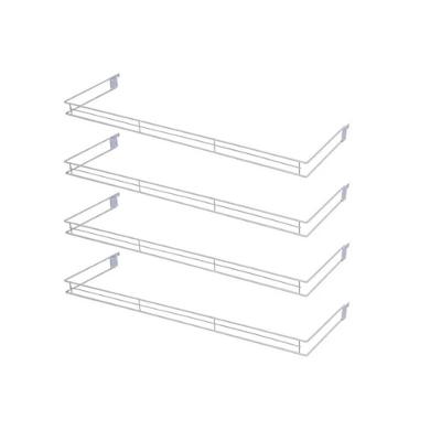 Kit - 4 Aparador Aramado Em U 30x91cm Branco - Sa Gondolas