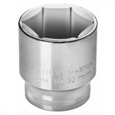 Soquete Sextavado 22 Mm Encaixe 1/2" Tramontina Em Aço