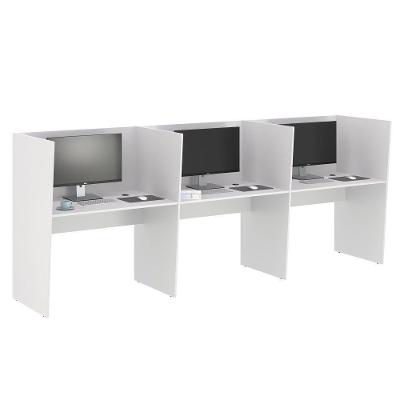 Mesa De Trabalho 3 Lugares Inglaterra Branco