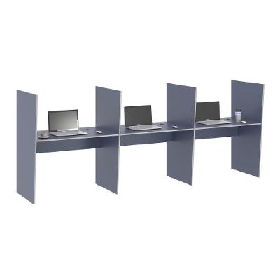 Mesa De Atendimento 3 Lugar Iron Azul
