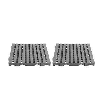 Kit - Estrado Plástico (2 Un) 4,5x50x50 Cinza - Della Plast