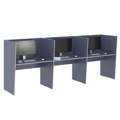 Mesa De Trabalho 3 Lugares Inglaterra Azul