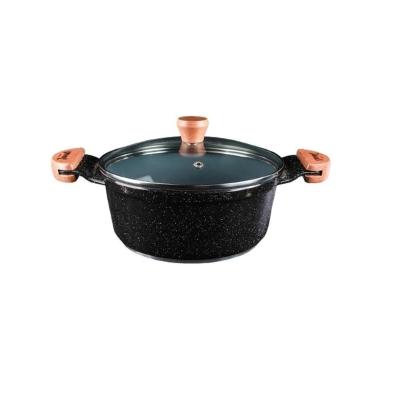 Caçarola Preto Liso Antiaderente Em Cerâmica Javali Am 30Cm