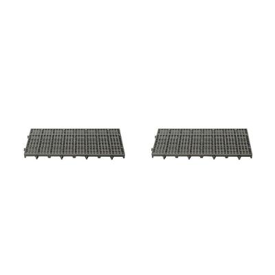 Kit - Estrado Plástico (2 Un) 2,5x25x50 Preto - Della Plast