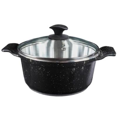 Caçarola Preto Liso Alumínio Fundido Usinado Javali Aa 24Cm