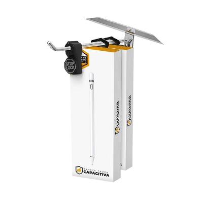 Kit Trava De Segurança Anti-Furto Para Gancho Expositor Stop Lock 12Unid + 1 Chave - Gshield