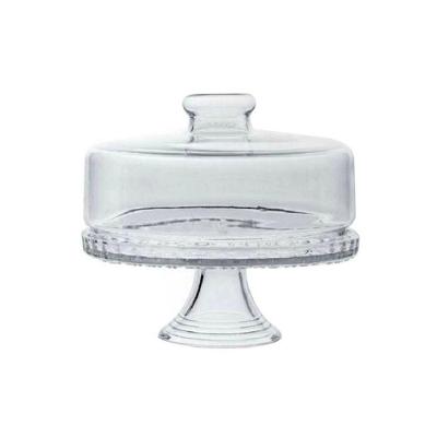 Boleira Com Tampa E Pedestal, Prato Para Bolo De Vidro