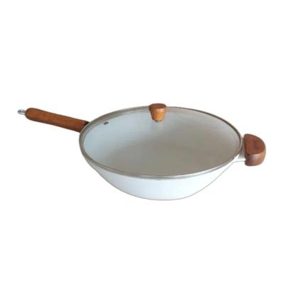 Frigideira Wok Teflon Antiaderente Marmorizado Javali Cm28Cm