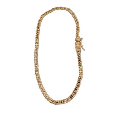 Pulseira De Mueda Antiga Fecho Gaveta Lateral Duplo 3Mm