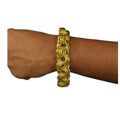 Pulseira Grosa De Moeda Antiga Nao Descasca Friso 18Mm