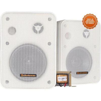 Caixa Acústica Trafo 70V(25W) Msb60Nc Branca Hayonik Par / 2