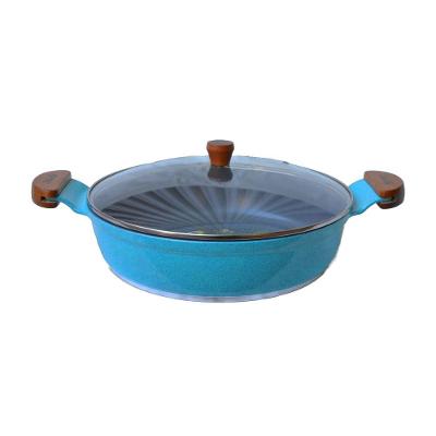 Frigideira Azul Turquesa Antiaderente Cerâmica Javali Am30Cm
