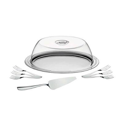 Kit Para Torta Tramontina Ciclo Em Aço Inox 9 Peças Tramontina