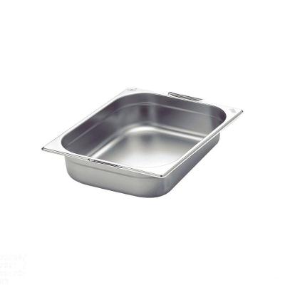 Cuba Tramontina Gn 1/2 Em Aço Inox Com Alças Móveis Profundidade 65 Mm - Aço 430 Tramontina