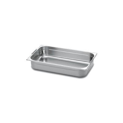 Cuba Gastronômica 2/1 Em Aço Inox Com Alças Móveis Profundidade 100 Mm - Aço 304
