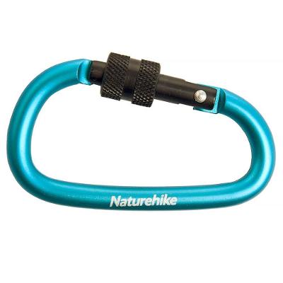 Mini Mosquetão Chaveiro Screw 6 Cm Azul Azul
