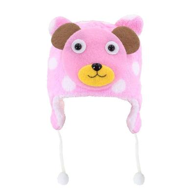 Touca Gorro Infantil Rosa Urso Tamanho único