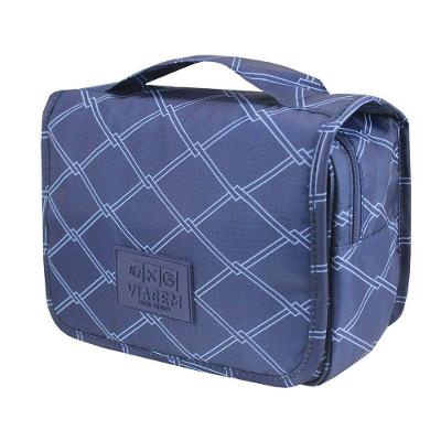 Necessaire Com Gancho Para Viagem Estampa Listrada Jacki Design Azul