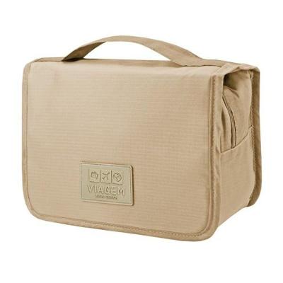 Necessaire Com Gancho Para Viagem Estampa Lisa Jacki Design Creme