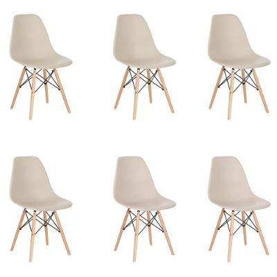 Kit 06 Cadeira Charles Eames Eiffel - Nude Nude