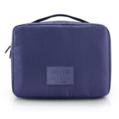 Necessaire De Viagem Estampa Lisa Jacki Design Azul