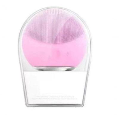 Escova Esponja De Limpeza Facial Elétrica Rosa