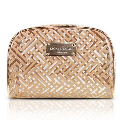 Necessaire Retangular Diamantes Jacki Design Dourado