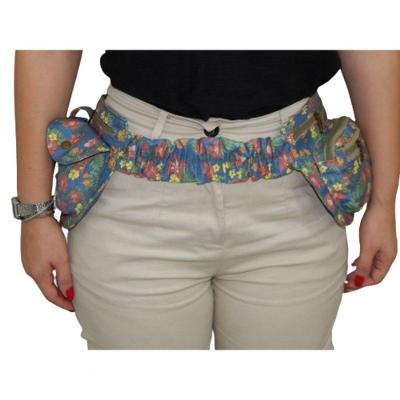Pochete Cartucheira Feminina De Tecido Waist Bag Zup Floral