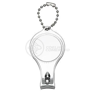 Kit 10 Cortador Unha C/ Lixa Inox Abridor Garrafa Chaveiro