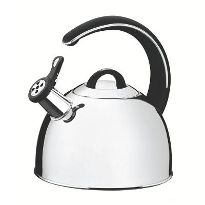 Chaleira Tramontina Com Apito Em Aço Inox Fundo Triplo Cabo Preto 3,3 L Tramontina