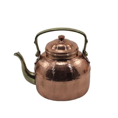 Chaleira Em Cobre Bico Bronze Bule Café E Chá Jarra Tampa G.