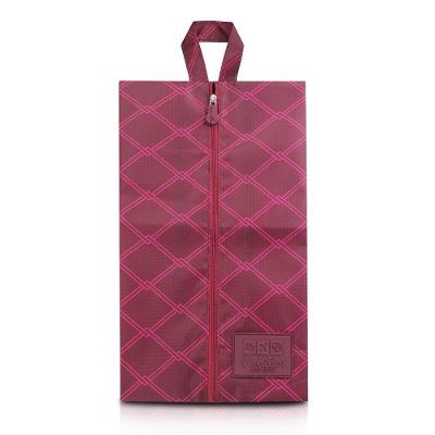 Bolsa Porta Sapato Estampa Listrada Jacki Design Vermelho Escuro