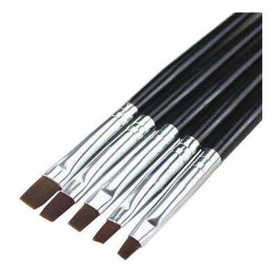 10Pincel N4 Unha Gel Uv L Acrigel Fibra Porcelana Profission