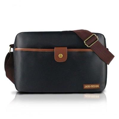 Bolsa Transversal For Men Jacki Design Preto/marrom