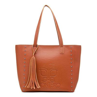 Bolsa Sacola Casual Basica Feminino Com Zíper E Alça De Ombro